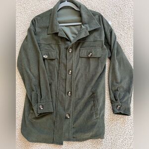 Oversized green jacket - S